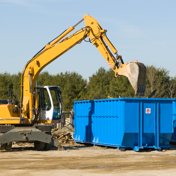 what size residential dumpster rentals are available in Pittman